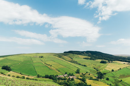 Teggs Nose, Ridgegate Reservoir, Trentabank Reservoir Circular, Peak District National Park, England, UKの写真素材
