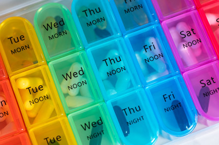 7 Day Weekly Pill Box for 3 Times a Day (Morning, Noon, Night), Daily Portable Travel Pill Box...