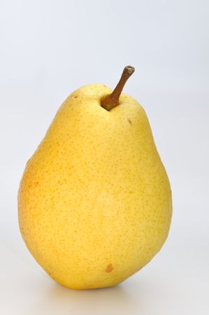 The isolated pear on a white backgroundの写真素材