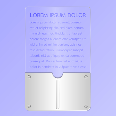 Metal and glass plateのイラスト素材