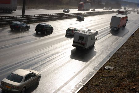 wet autobahn