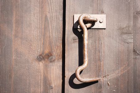 old door lockの写真素材