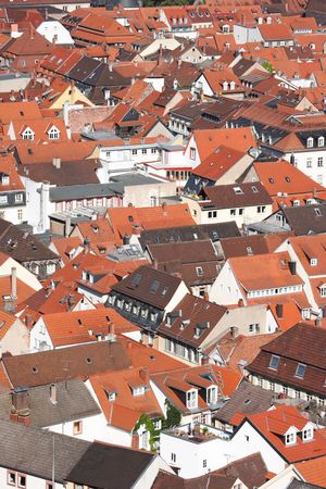 roofs at Heidelberg, Germany