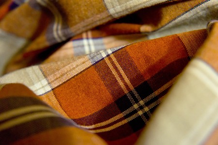 crease the fabric to produce an interesting texture