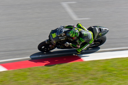 SEPANG, MALAYSIA-FEBRUARY 28   Cal Crutchlow of Monster Yamaha Tech 3 at 2012 MotoGP Official Winter...
