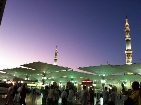 An-Nabawi Mosque Medinah Saudi Arabiaの素材