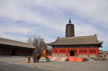 Beijing Tongzhou three religions Templeのeditorial素材