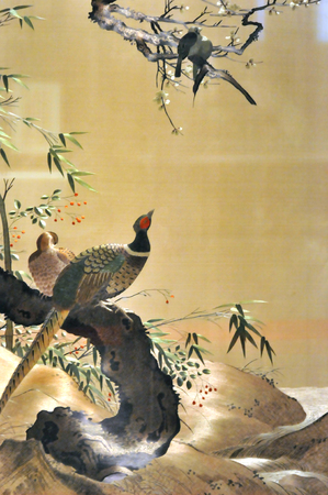 Golden Pheasant embroidery embroidery designs of animals craftsのeditorial素材