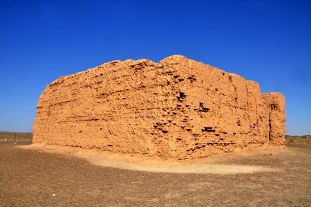 Inner Mongolia Ejinaqi Hongchengzi  Historical Siteのeditorial素材