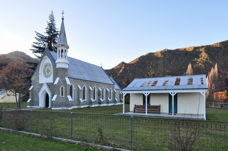 The old church in Arrow Townの写真素材