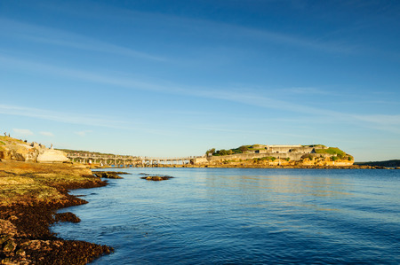 Bare Island Australia, (view from La Perouse, Sydney),のeditorial素材