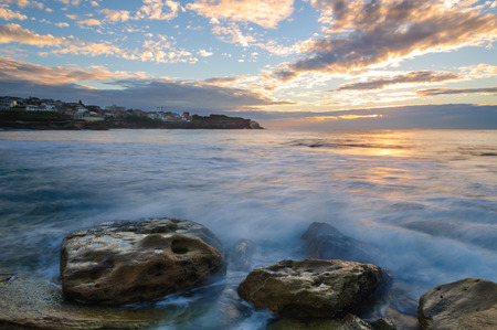 Sunrise at Bronte beach Sydney, Australiaの写真素材