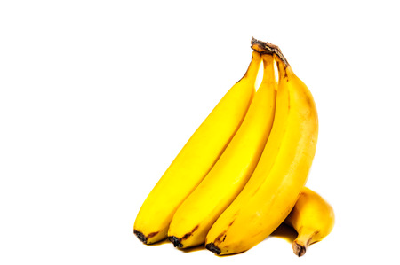 Bunch of bananas isolated on white backgroundの写真素材