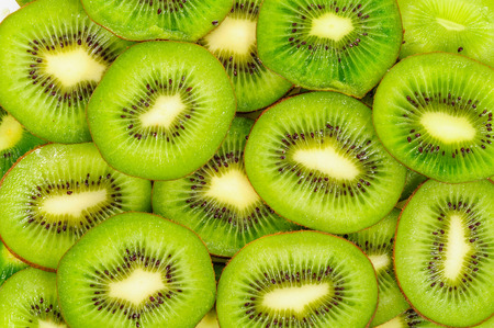 Kiwi,Slices of kiwi fruitの写真素材