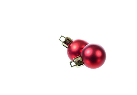 Christmas decoration isolated on white backgroundの写真素材