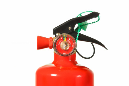 Fire extinguisher tank isolated on white background