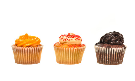 Cupcake isolated on white backgroundの写真素材