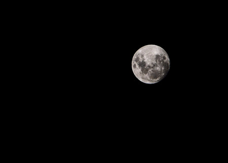 Full moon, taken on 4 March 2015の写真素材
