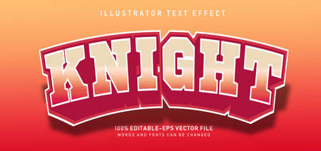 knight text effectのイラスト素材