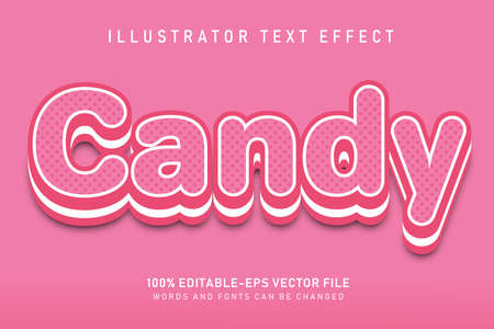 candy text effectのイラスト素材