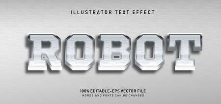 robot text effectのイラスト素材