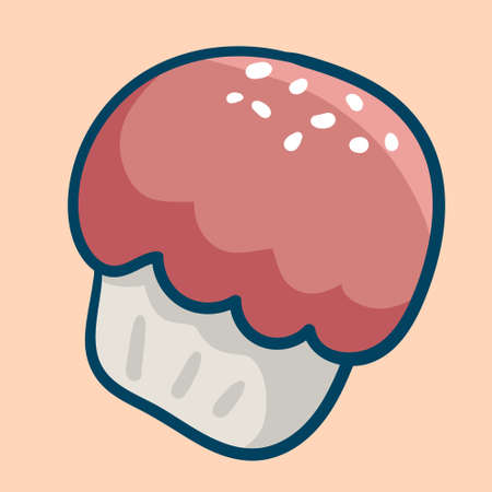 cupcake design vectorのイラスト素材