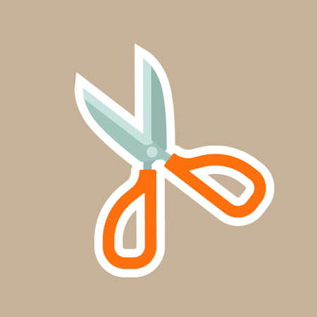 scissors design vectorのイラスト素材