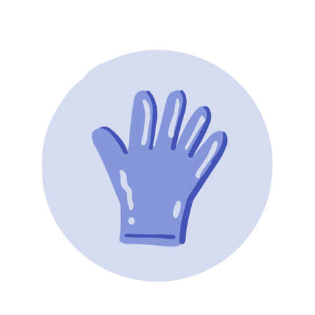 gloves medical design vector flat objects protection bodyのイラスト素材