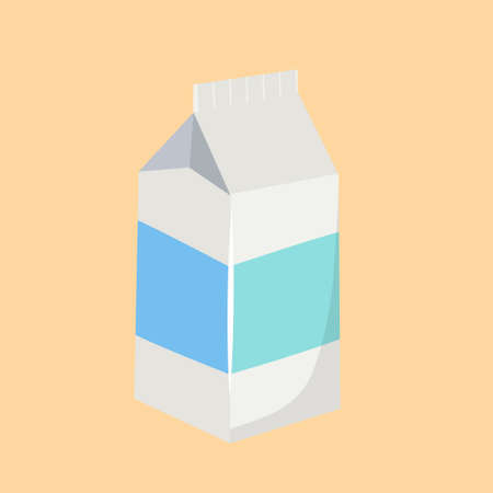 milk design vector flat objectsのイラスト素材