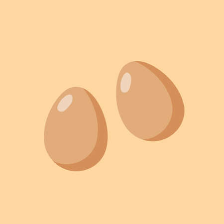 egg design vector flat objectsのイラスト素材