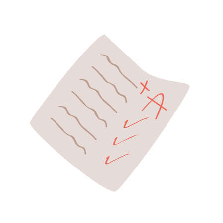 score paper test design vector illustration objectのイラスト素材