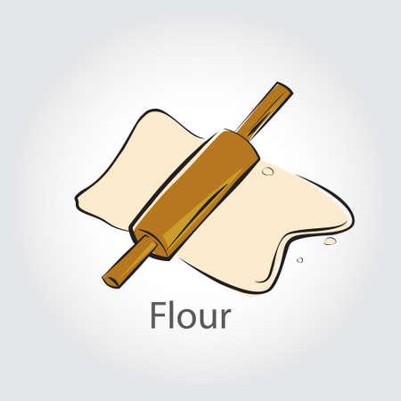 flour design vector object illustrationのイラスト素材