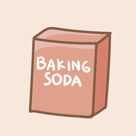 baking soda design vector object illustrationのイラスト素材