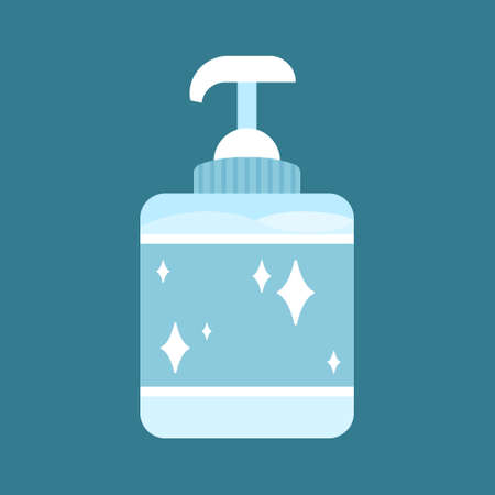 hand sanitizer design vector illustration object medical objects and protection body humansのイラスト素材