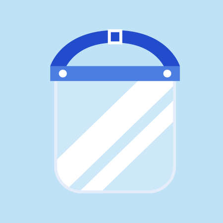 face shield design vector illustration object medical objects and protection body humansのイラスト素材