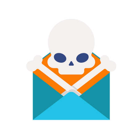 spam text design vector illustration virus computer objectのイラスト素材
