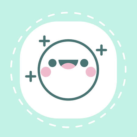 maintain positive attitude design vector illustration medical info badgesのイラスト素材