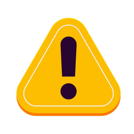 warning badge design vector objects illustrationのイラスト素材