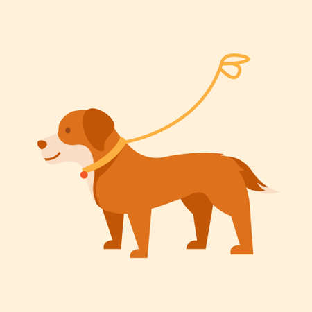 dog design vector object illustration character pet animal friendlyのイラスト素材