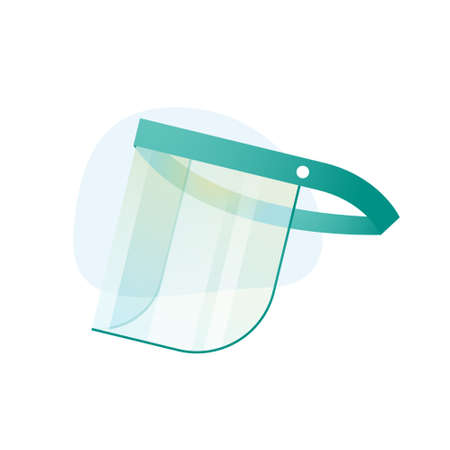 face shield design vector illustration object medical objects protection body human and equipment protection corona virusのイラスト素材