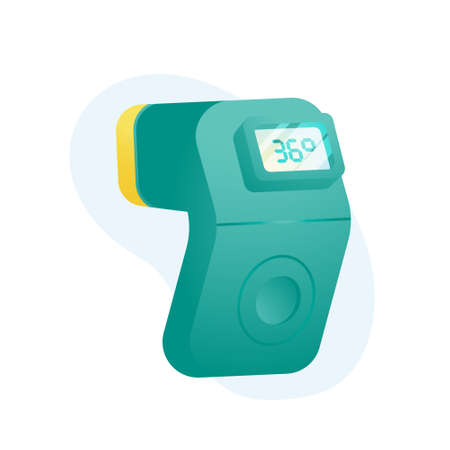 thermometer design vector illustration object medical objects protection body human and equipment protection corona virusのイラスト素材