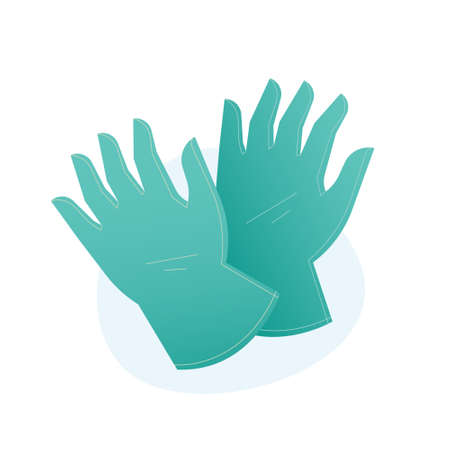 gloves design vector illustration object medical objects protection body human and equipment protection corona virusのイラスト素材