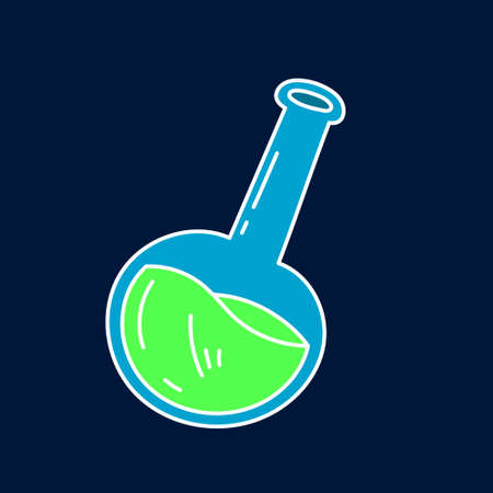 bottle sample design vector objects illustration science elements and laboratory objectsのイラスト素材