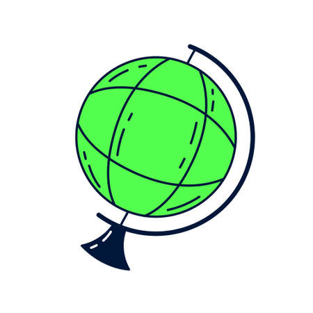 globe design vector objects illustration science elements and laboratory objectsのイラスト素材