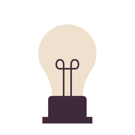 lightbulb design vector objects illustration science elements and laboratory objectsのイラスト素材