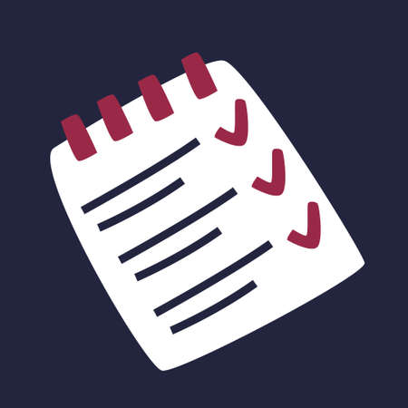checklist design vector objects illustration science elements and laboratory objects
