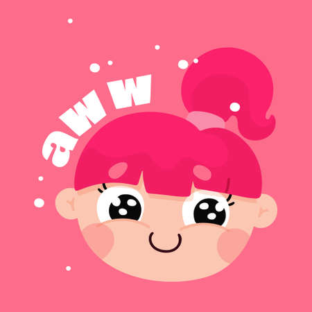 funny lol sticker social media design vectorのイラスト素材