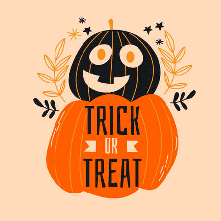 happy halloween badge labels design vector objects illustrationのイラスト素材