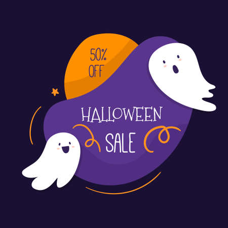 happy halloween badge labels design vector objects illustrationのイラスト素材