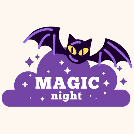 happy halloween badge labels design vector objects illustrationのイラスト素材